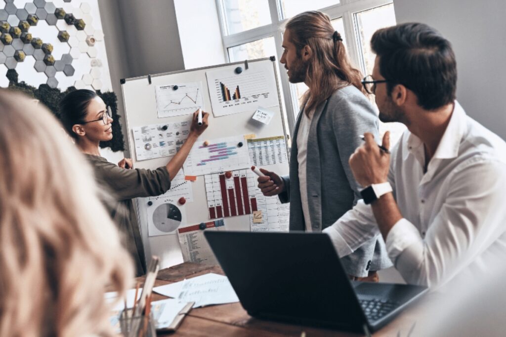 Team of marketing professionals