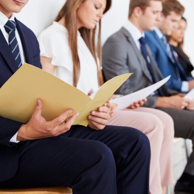 Candidates waiting for job interview